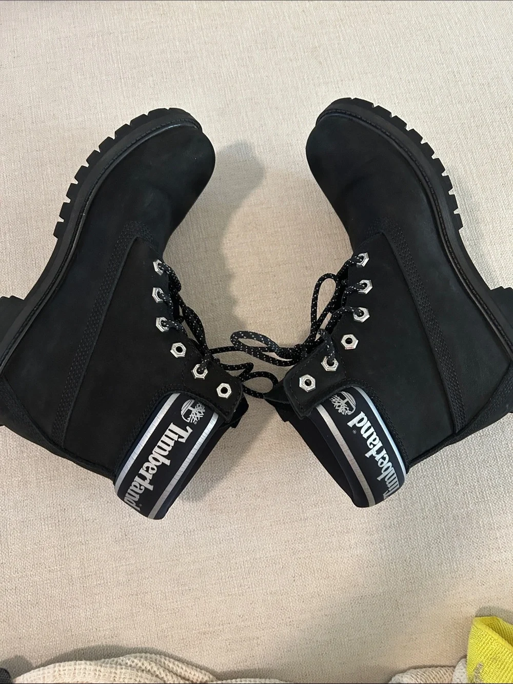 Timberland Stone Street 6-Inch Waterproof Boots, Black, Size 9.5,  NWOT, display